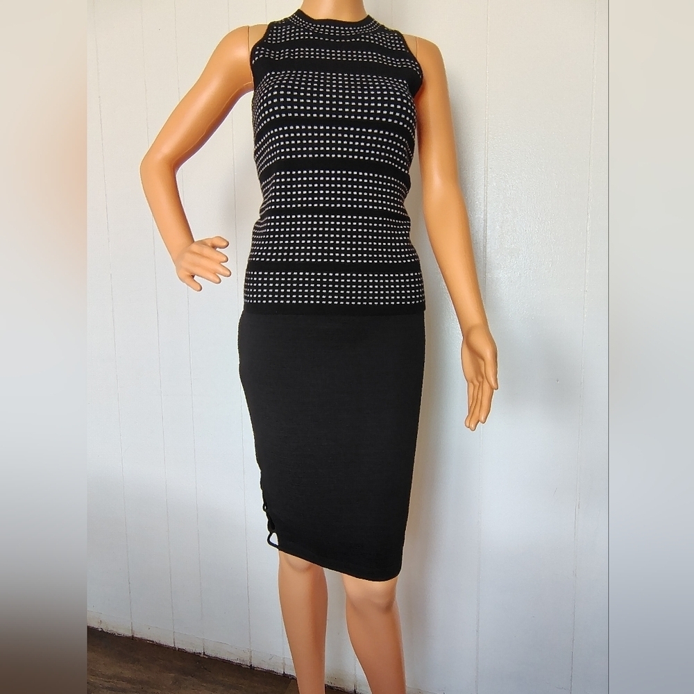 Marc New York Elegant Black And White Women's Skirt Size S